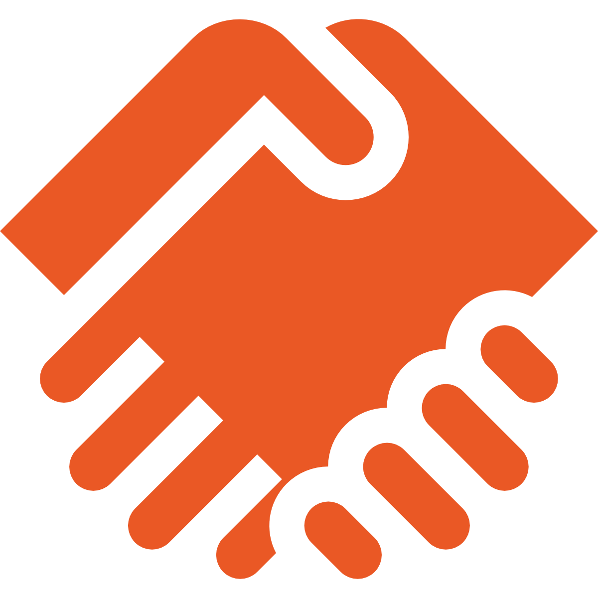 Handshake Icon (Orange)