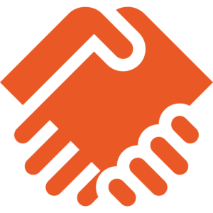 Handshake Icon (Orange)